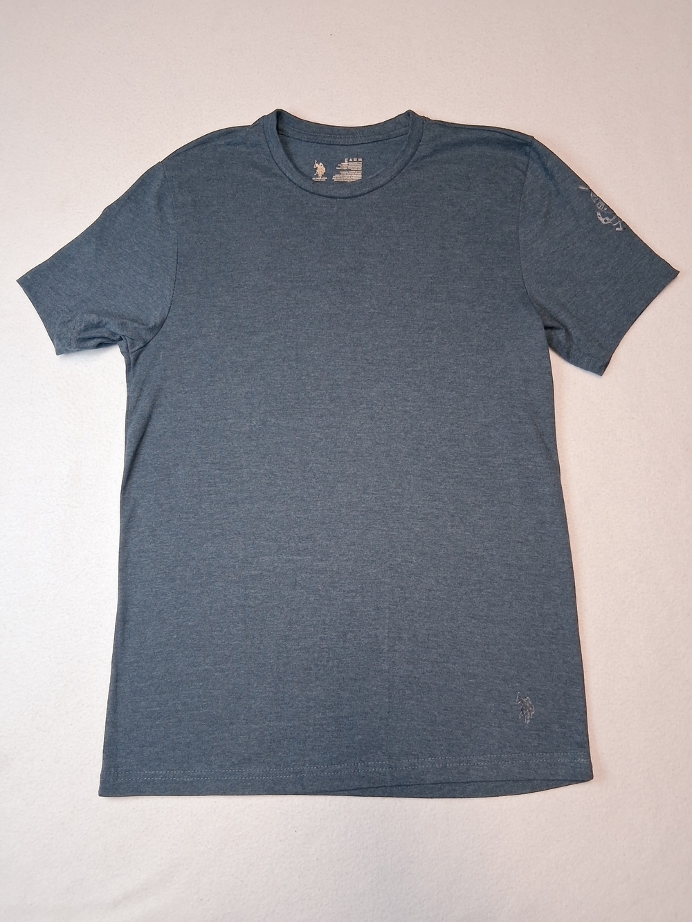 4/20$ U.S. Polo Assn. Short Sleeve Crew Tee in Charcoal Blue